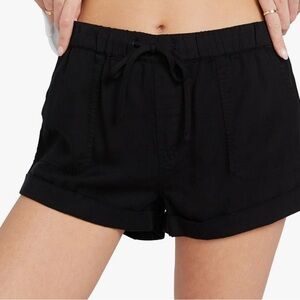 Volcom black cuffed shorts